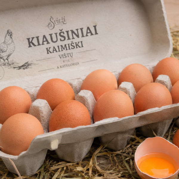 Kaimiški vištų kiaušiniai