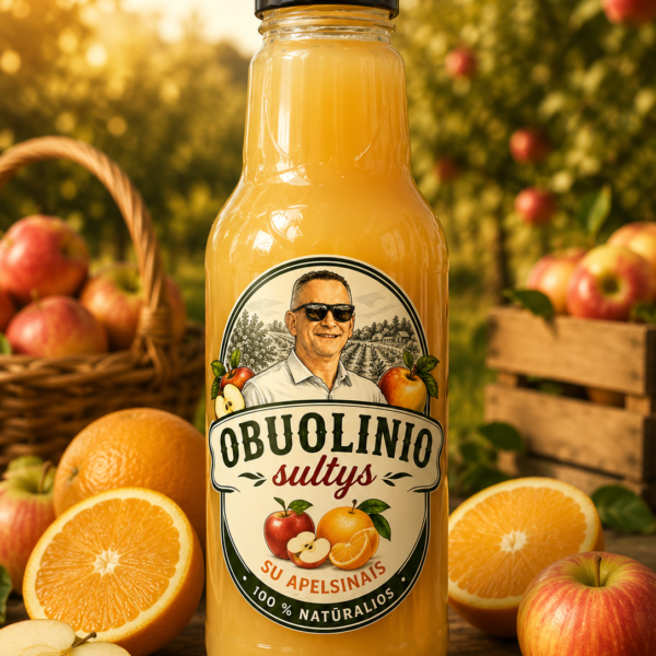 Obuolių apelsinų sultys