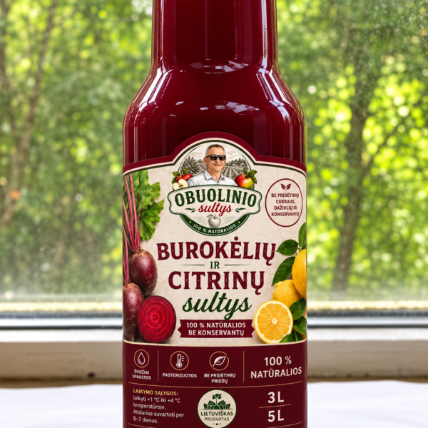 Obuolys + burokėlis + citrina