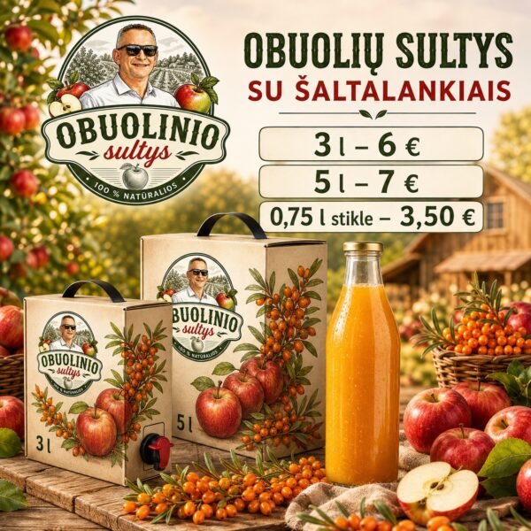 Obuolių ir šaltalankių sultys