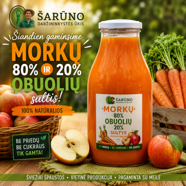 Obuolių ir morkų sultys