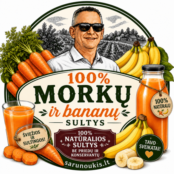 Morkų ir bananų sultys