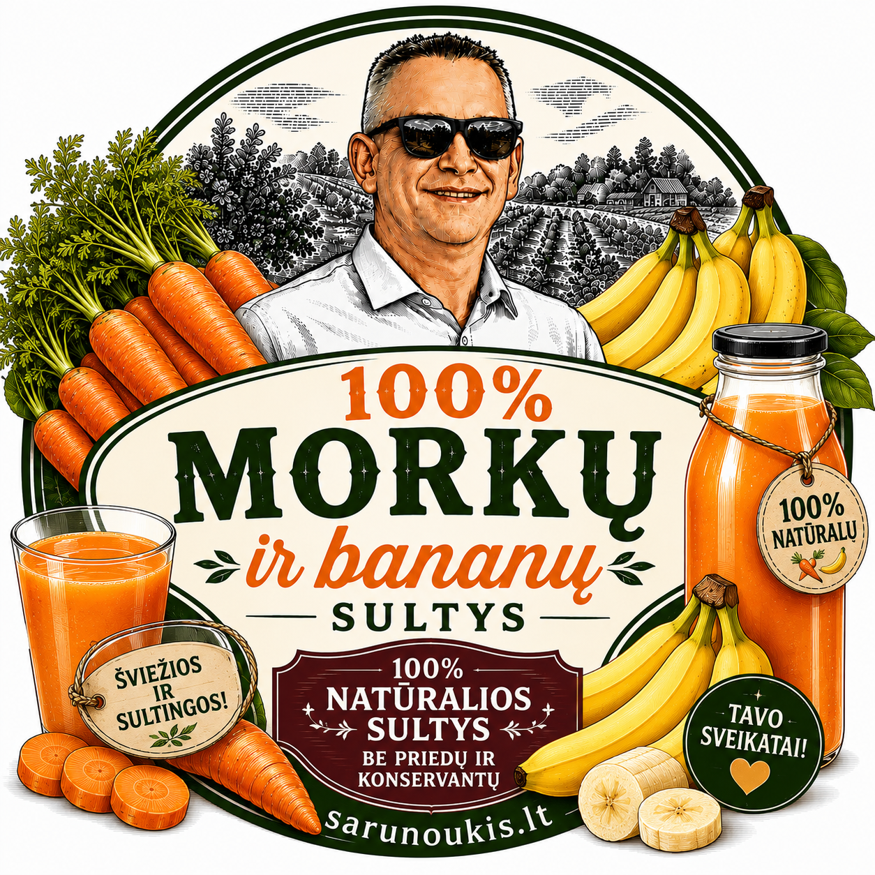 obuolinio-2016 Morkų ir bananų sultys - Image 1